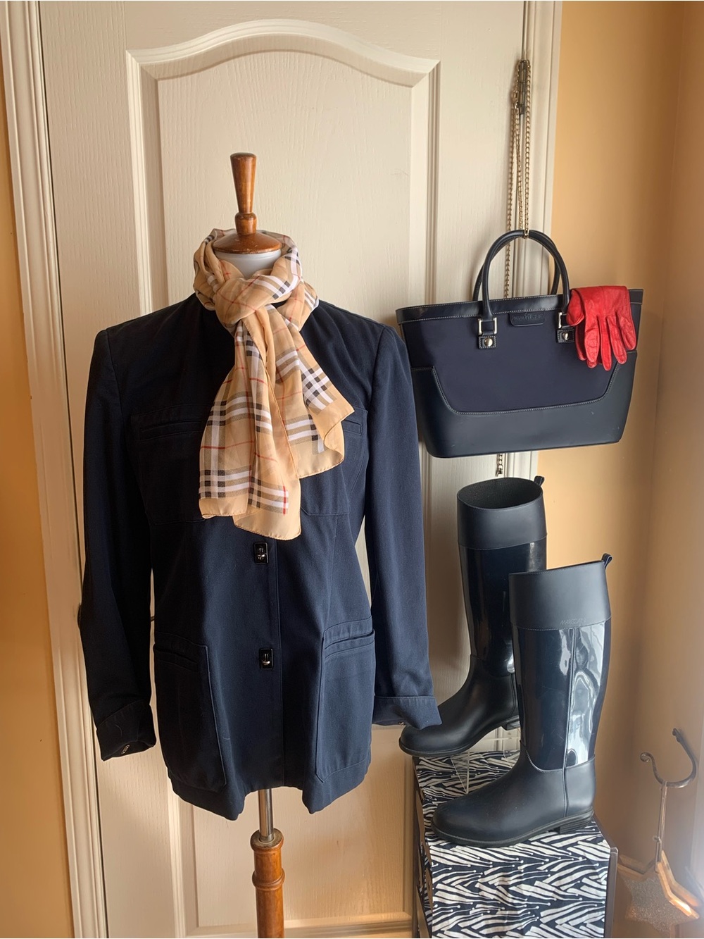 Lauren Ralph Lauren equestrian work Navy jacket